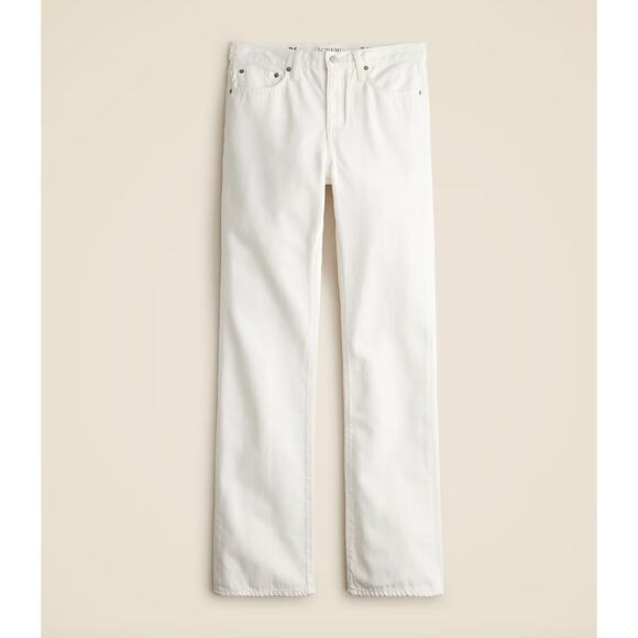J.Crew Mid Rise Straight Jean 1984 Rigid White Denim Womens Relaxed US 26 NWT - Picture 4 of 14